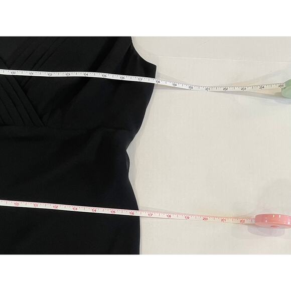 Express Black Silk Chiffon Sleeveless Cocktail Midi Dress, A-Line Size 9-10 - Picture 8 of 11